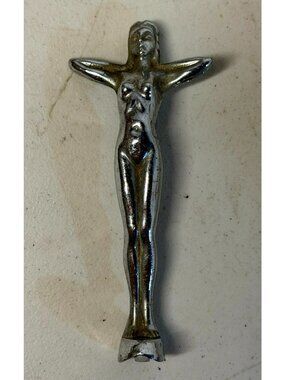 Amo Automobile Mascot by Desmo HOOD EMBLEM Badge Ornament Chrome Women